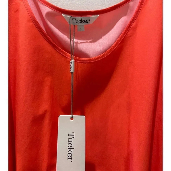 Tucker Puff Sleeve Ruffle Hem Dress-sz L-NWT - Picture 11 of 14